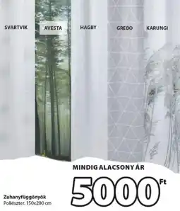 JYSK Zuhanyfüggönyök ajánlat