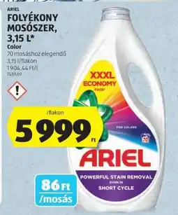 ALDI Ariel folyékony mosószer ajánlat