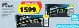 ALDI ACTIV ENERGY ELEM, 20 DARAB ajánlat