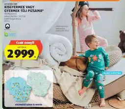 ALDI Kisgyermek, gyermek téli pizsama ajánlat