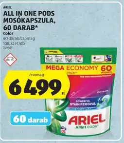 ALDI Ariel All in One pods mosókapszula ajánlat