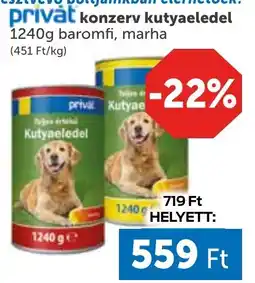 PRIVÁT Privat konzerv kutyaeledel ajánlat