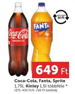PRIVÁT Coca-Cola, Fanta, Sprite, Kinley ajánlat