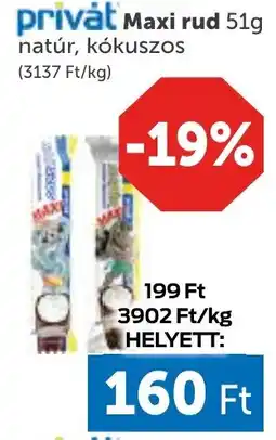 PRIVÁT Privȧt Maxi rud ajánlat