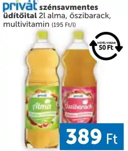 PRIVÁT Privát szénsavmentes üdítőital ajánlat