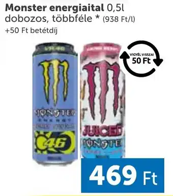 PRIVÁT Monster energiaital ajánlat