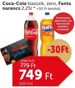 PRIVÁT Coca-Cola, Fanta narancs ajánlat