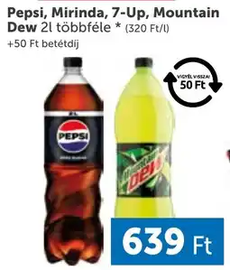 PRIVÁT Pepsi, Mirinda, 7-Up, Mountain Dew ajánlat