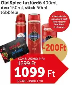 PRIVÁT Old Spice tusfürdő, deo, stick ajánlat