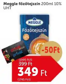 PRIVÁT Meggle főzőtejszín 10% UHT ajánlat