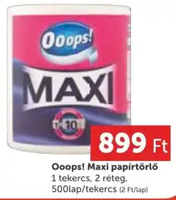 PRIVÁT Ooops! Maxi papírtörlő ajánlat