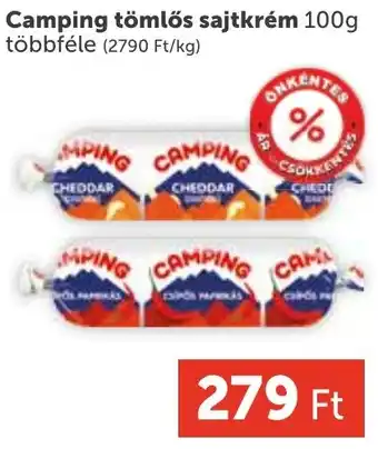 PRIVÁT Camping tömlős sajtkrém ajánlat