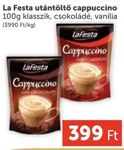 PRIVÁT La Festa utántöltő cappuccino ajánlat