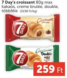 PRIVÁT 7 Day's croissant ajánlat
