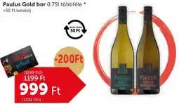PRIVÁT Paulus Gold bor ajánlat