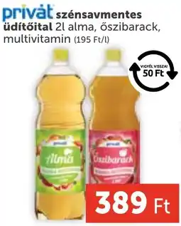 PRIVÁT Privát szénsavmentes üdítőital ajánlat