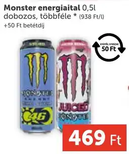 PRIVÁT Monster energiaital ajánlat