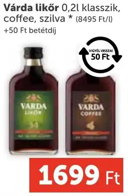 PRIVÁT Várda likőr ajánlat