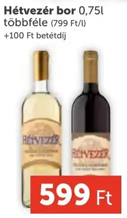PRIVÁT Hétvezér bor ajánlat