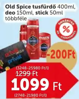 PRIVÁT Old Spice tusfürdő, deo, stick ajánlat