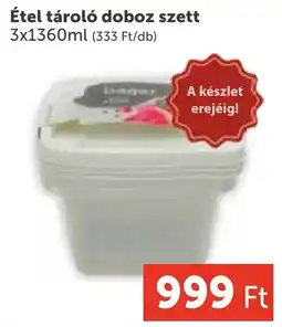 PRIVÁT Étel tároló doboz szett ajánlat