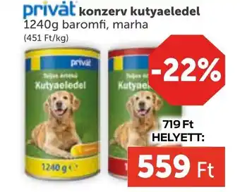 Privȧt konzerv kutyaeledel