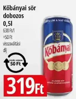 Real Kőbányai sör dobozos ajánlat