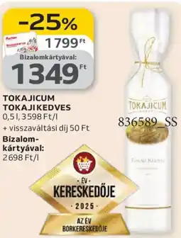 Auchan Tokajicum Tokaji kedves ajánlat