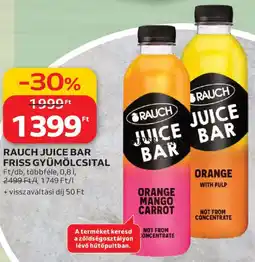 Auchan Rauch Juice Bar Friss gyümölcsital ajánlat