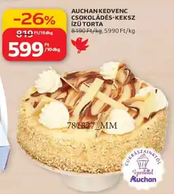 Auchan Auchan Kedvenc Csokoládés-keksz ízű torta ajánlat