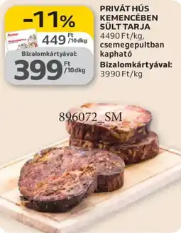 Auchan Privát hús kemencében sült tarja ajánlat