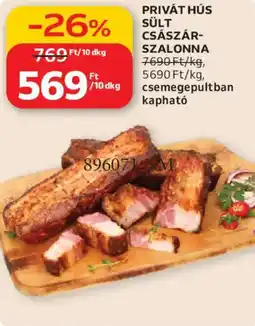 Auchan Privát hús sült császárszalonna ajánlat