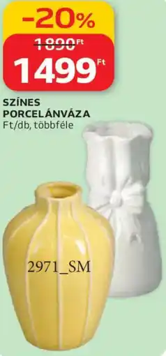 Auchan Színes porcelánváza ajánlat