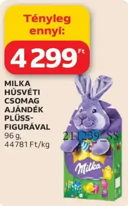 Auchan Milka húsvéti csomag ajándék plüss-figurával ajánlat