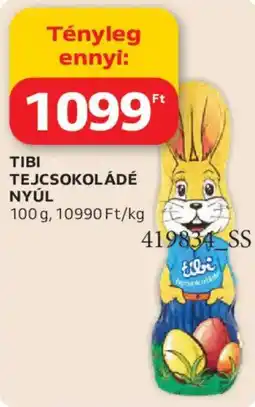 Auchan Tibi tejcsokoládé nyúl ajánlat