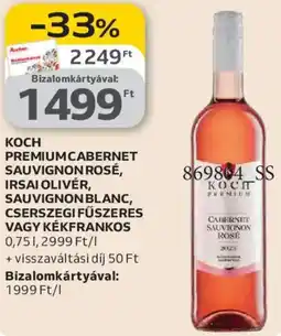 Auchan Koch Premium Cabernet Sauvignon Rosé ajánlat