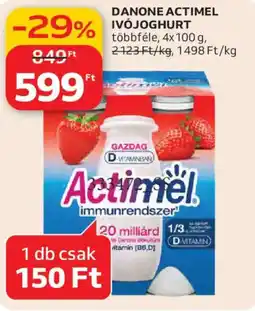 Auchan Danone Actimel ivojoghurt ajánlat
