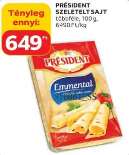 Auchan Président szeletelt sajt ajánlat