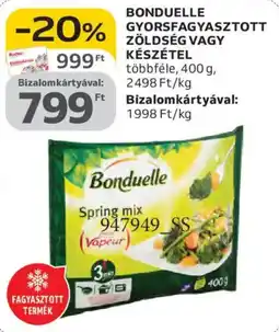 Auchan Bonduelle gyorsfagyasztott zöldség, készétel ajánlat