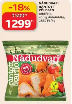 Auchan Nádudvari rántott zöldség ajánlat