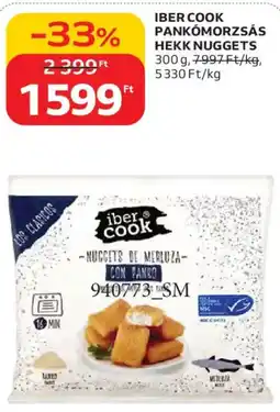 Auchan Iber Cook pankómorzsás hekk nuggets ajánlat