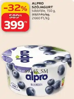 Auchan Alpro szójagurt ajánlat