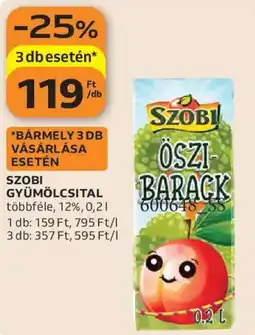 Auchan Szobi gyümölcsital ajánlat