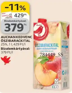 Auchan Auchan Kedvenc őszibarackital ajánlat