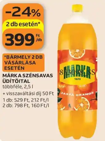 Auchan Márka szénsavas üdítőital ajánlat