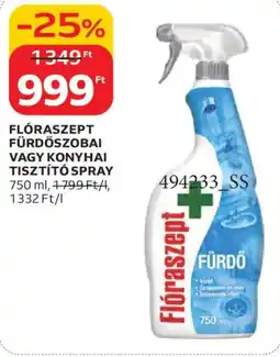 Auchan Flóraszept fürdőszobai, konyhai tisztító spray ajánlat