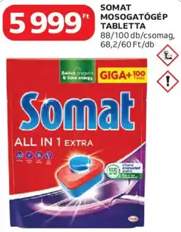Auchan Somat mosogatógép tabletta ajánlat