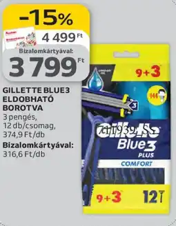 Auchan Gillette Blue3 eldobható ajánlat