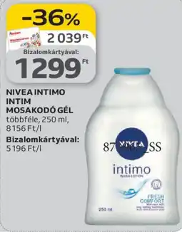 Auchan Nivea Intimo intim mosakodó gél ajánlat
