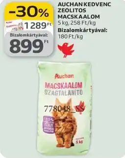 Auchan Auchan Kedvenc Zeolitos macskaalom ajánlat